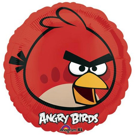 Фольгированный гелиевый Шар Круг Angry Birds красная купить. Магазин товаров для праздника Fiesta осуществляет доставку по Нижнему Новгороду и области. Подготовим Ваш заказ за 30 минут! Воздушные шары PREMIUM качества из США и Европы!