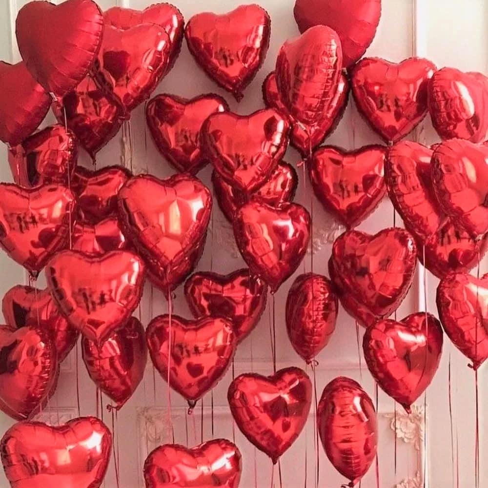 Воздушные шары на день Святого Валентина
