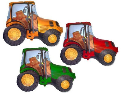 Трактор (зеленый, красный, синий, оранжевый)  3