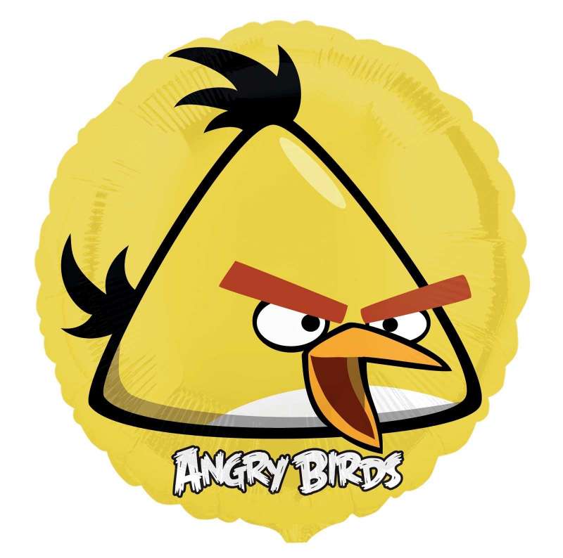 Фольгированный гелиевый Шар Круг Angry Birds желтая купить. Магазин товаров для праздника Fiesta осуществляет доставку по Нижнему Новгороду и области. Подготовим Ваш заказ за 30 минут! Воздушные шары PREMIUM качества из США и Европы!