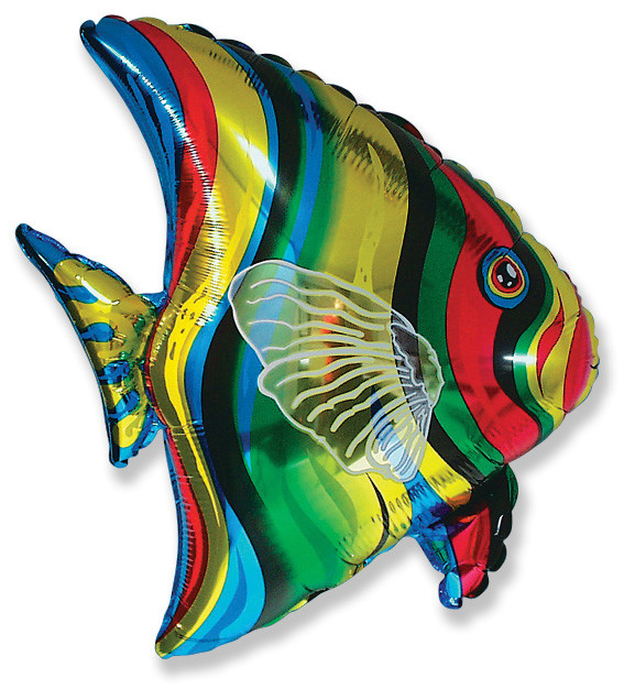 Воздушный Шар фольгированная фигура Тропическая рыба купить в магазине товаров для праздника Fiesta по выгодной цене. Доставка в день заказа! Самовывоз ул. Большая Печерская 51. Воздушные шары PREMIUM качества из США и Европы!
