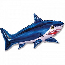 Воздушный Шар фольгированная фигура Страшная акула купить в магазине товаров для праздника Fiesta по выгодной цене. Доставка в день заказа! Самовывоз ул. Большая Печерская 51. Воздушные шары PREMIUM качества из США и Европы!