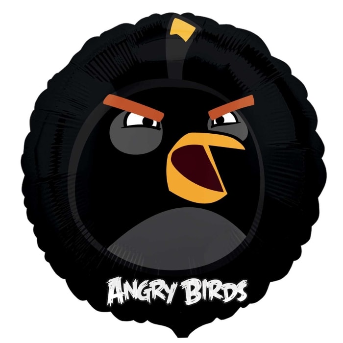 Фольгированный гелиевый Шар Angry Birds черная круг купить. Магазин товаров для праздника Fiesta осуществляет доставку по Нижнему Новгороду и области. Подготовим Ваш заказ за 30 минут! Воздушные шары PREMIUM качества из США и Европы!