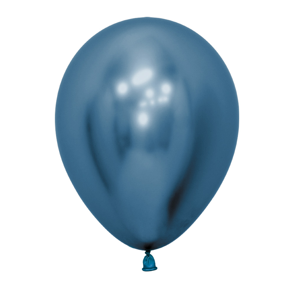Латексный воздушный шар Хром синий купить в магазине товаров для праздника Fiesta с быстрой доставкой по Нижнему Новгороду и области. Гарантия долгого полета! Более 2000 наименований гелиевых шаров!